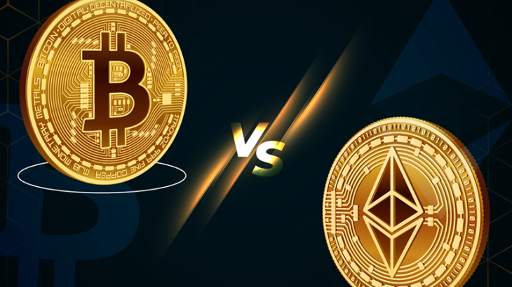 مقایسه بیت کوین و اتریوم